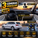 3 Câmera Wifi Automotiva Veicular Carro Com Hd Noturna 1080p Icarbonx